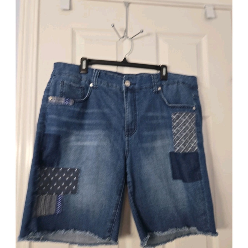 Melissa Mccarthy By Seven7 Denim Bermuda Shorts Size 18W